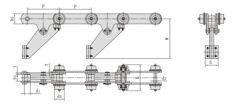 <font color='red'>M160</font>F53SR2-S-160_汽車(chē)生產(chǎn)線(xiàn)鏈